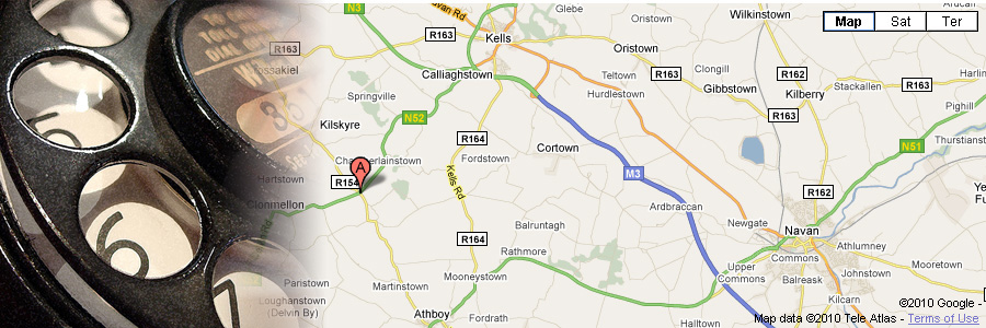 Map with phone dial