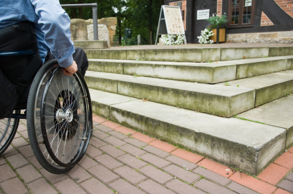Wheelchair at Steps